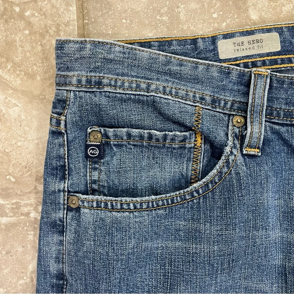 AG Adriano Goldschmied Men’s The Hero Relaxed Fit Jeans sz 36 x‎ 34 - Picture 4 of 12